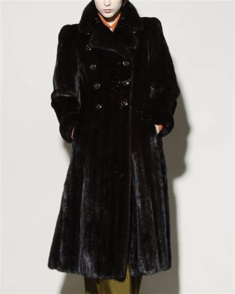 vintage ysl mens coat|YSL fur coat.